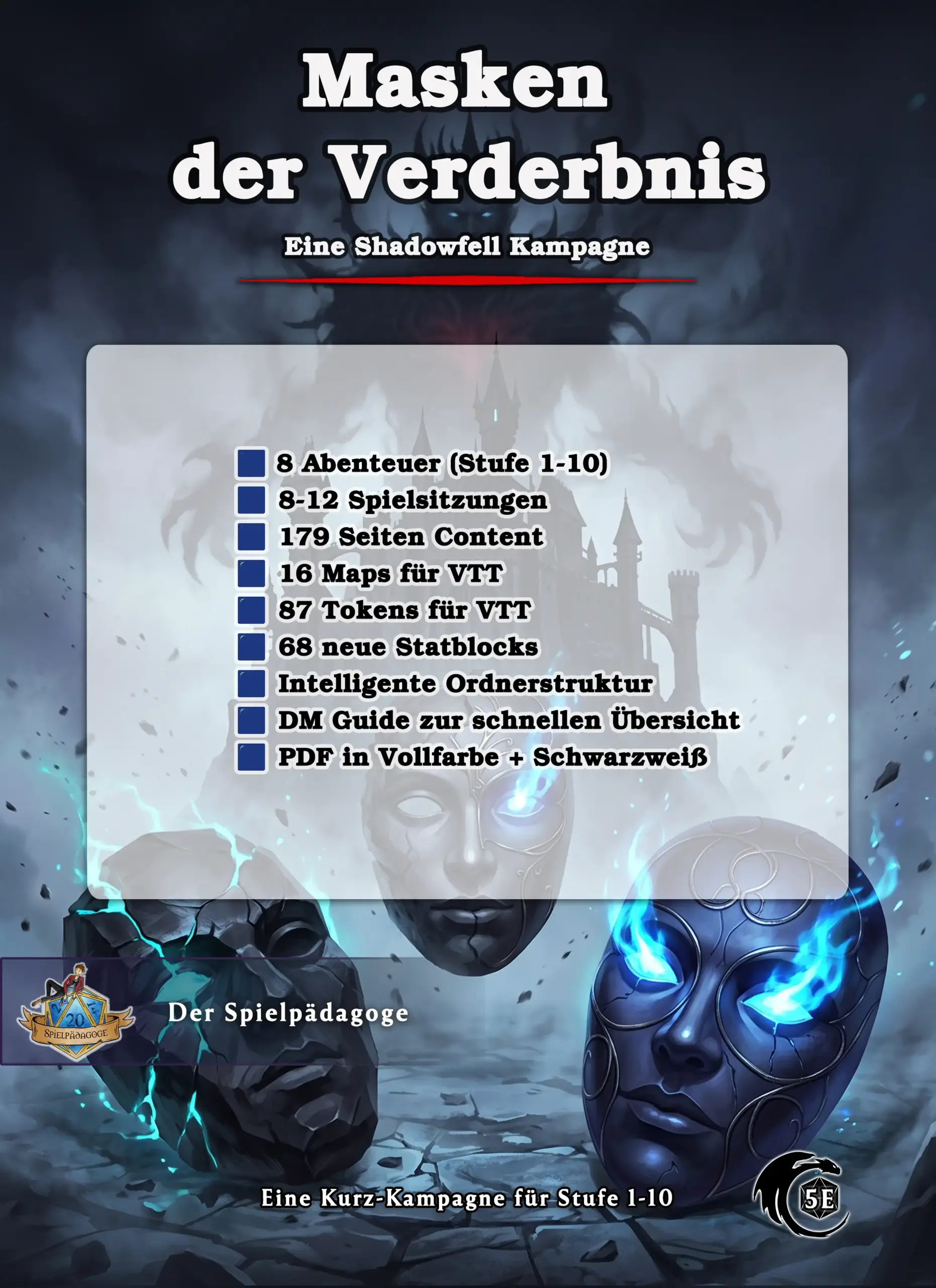 DnD Shadowfell Kampagne: Masken der Verderbnis Stufe 1-10 (5e, PDF) – Bild 5
